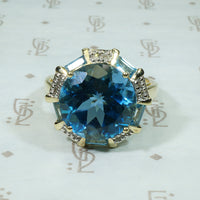 Bold Estate Blue Topaz Cocktail Ring