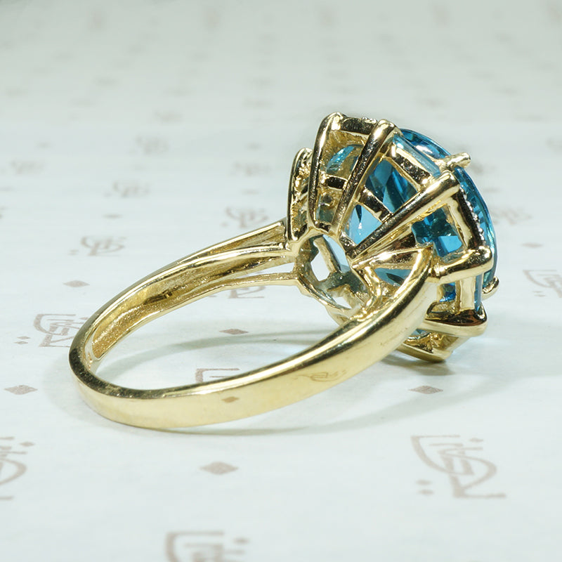 Bold Estate Blue Topaz Cocktail Ring