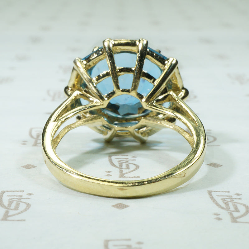 Bold Estate Blue Topaz Cocktail Ring