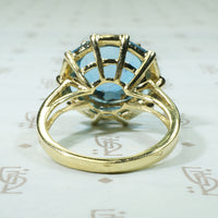 Bold Estate Blue Topaz Cocktail Ring