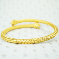 Fabulous Vintage Gold Tone Woven Torque