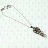 Antique Pink Tourmaline and Pearl Necklace