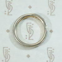 Traub Engraved Platinum Diamond Band c.1915