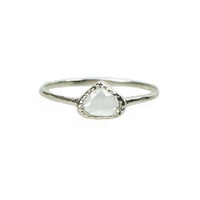 Triangular Table Cut Diamond set in White Gold by 720