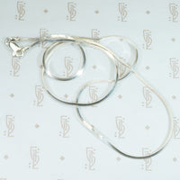 Triangular Sterling Silver Snake Chain