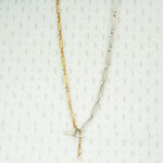 sterling and gold filled trombone chain
