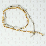 Trombone Link Chain with Swivel Hooks