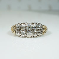 18th Century Double Diamond Hoop Ring