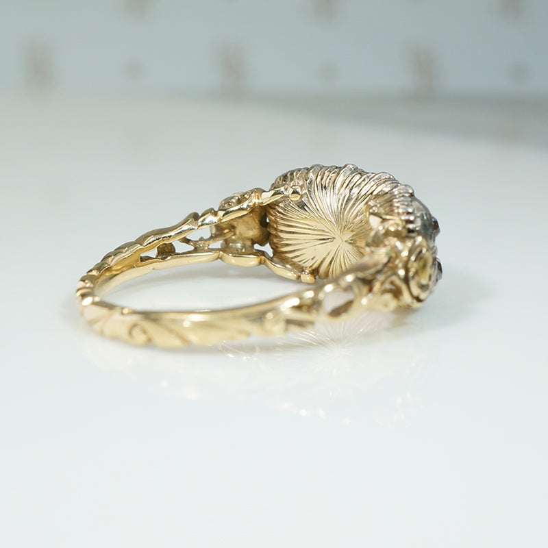 18th Century Double Diamond Hoop Ring