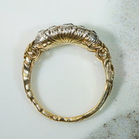 18th Century Double Diamond Hoop Ring