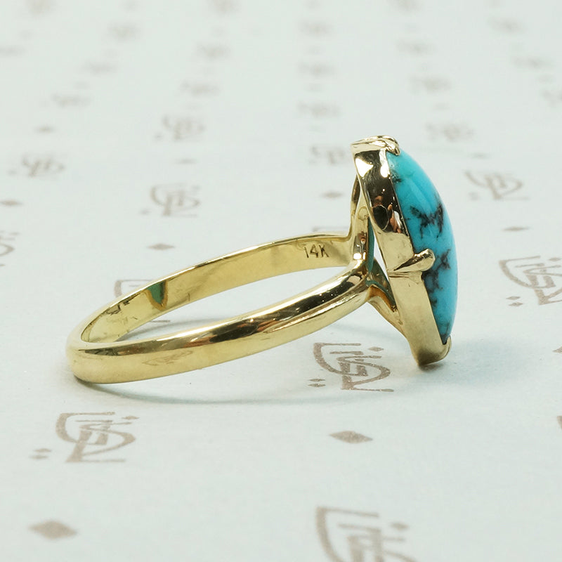Kingman Turquoise A Specimen Ring