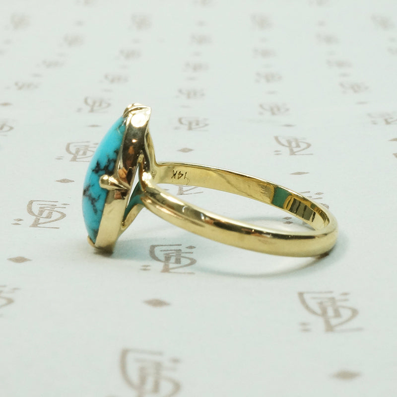 Kingman Turquoise A Specimen Ring