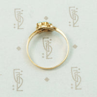 Lovely Old Gold Ring with Robins Egg Blue Turquoise