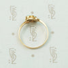 Lovely Old Gold Ring with Robins Egg Blue Turquoise