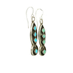 Vintage Turquoise and Sterling Earrings