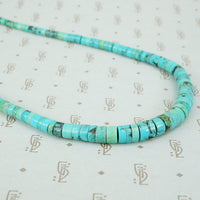 Vintage Turquoise Heishi Bead Necklace