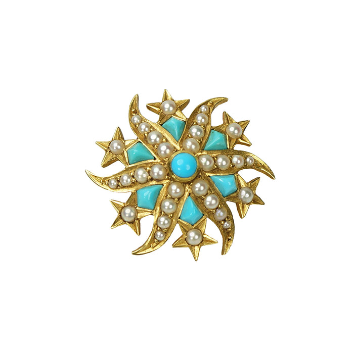 Gold Shooting Star Brooch