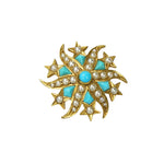 Gold Shooting Star Brooch