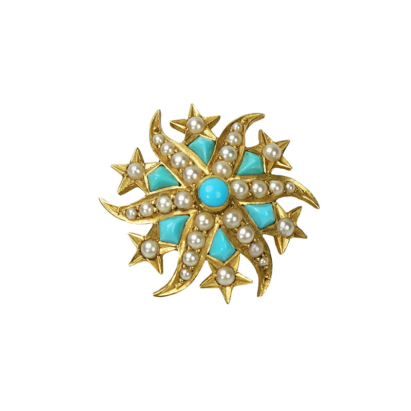 Gold Shooting Star Brooch