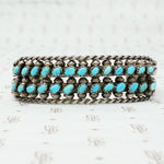 silver turquoise vintage bracelet