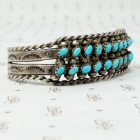 silver turquoise vintage bracelet