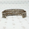 silver turquoise vintage bracelet back