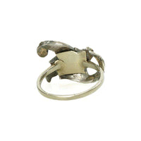Pavé set Turquoise and split pearl Ring