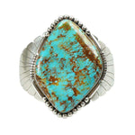 Stunning Large Turquoise and Sterling Cuff Bracelet