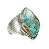 Stunning Large Turquoise and Sterling Cuff Bracelet