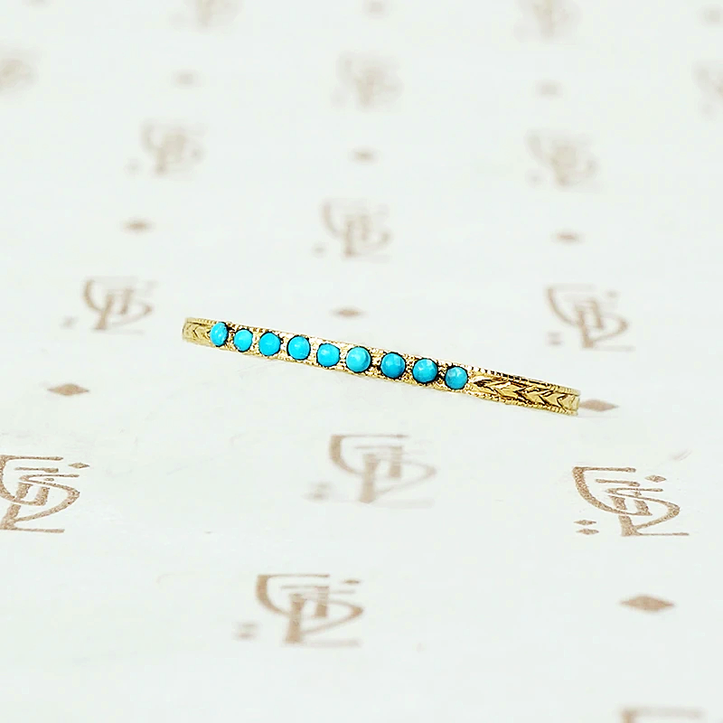 Recycled Revival Turquoise Wheat Band