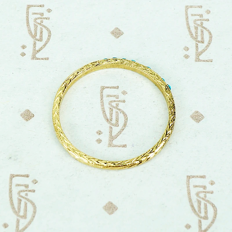 Recycled Revival Turquoise Wheat Band