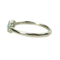 Lovely Vintage Persian Turquoise Ring in 14k white gold by 720