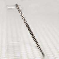 The Rope Twist Sterling Bangle from Allie B.