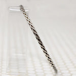The Rope Twist Sterling Bangle from Allie B.