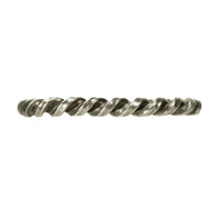 Twisted Silver Cuff Bracelet - Gem Set Love