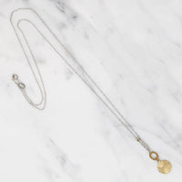 Two Tone Golden Disc Necklace by brunet