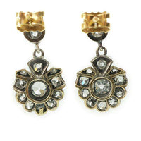 Victorian Diamond Drop Earrings with Gorgeous Details
