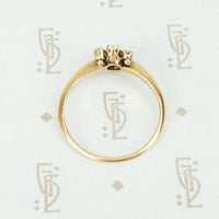 The Cluster of Fire Rose Gold 19thc Ring