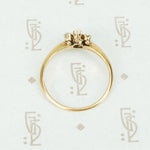 The Cluster of Fire Rose Gold 19thc Ring