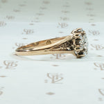 Antique Rose Cut Diamond Halo Ring