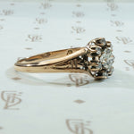 Antique Rose Cut Diamond Halo Ring