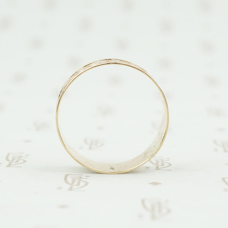 9 carat victorian cigar band side view