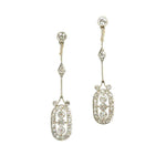 Elegant Edwardian Diamond Earrings