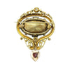 Garnet Carbuncle Jewel Convertable Brooch/Pendant