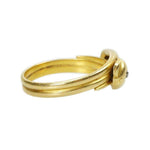 Diamond set Double Snake Ring in 18k
