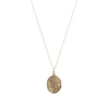 Antique Rose and Yellow Gold Locket with Hand Engraving