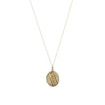 Antique Rose and Yellow Gold Locket with Hand Engraving