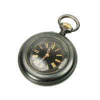 Gunmetal and Gold Ladies Antique Pendant Watch