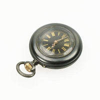 Gunmetal and Gold Ladies Antique Pendant Watch