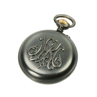 Gunmetal and Gold Ladies Antique Pendant Watch